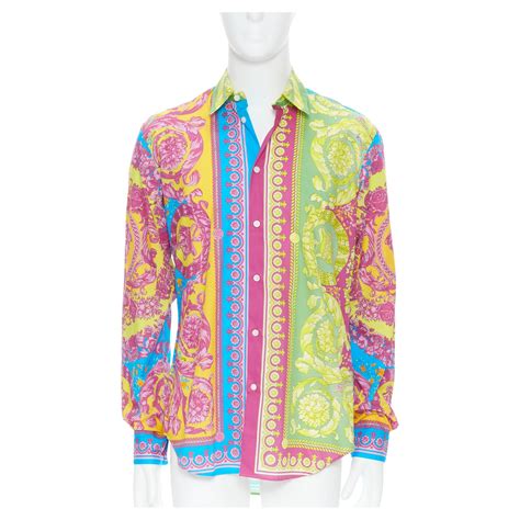 versu versace tropical print|Versace shirt.